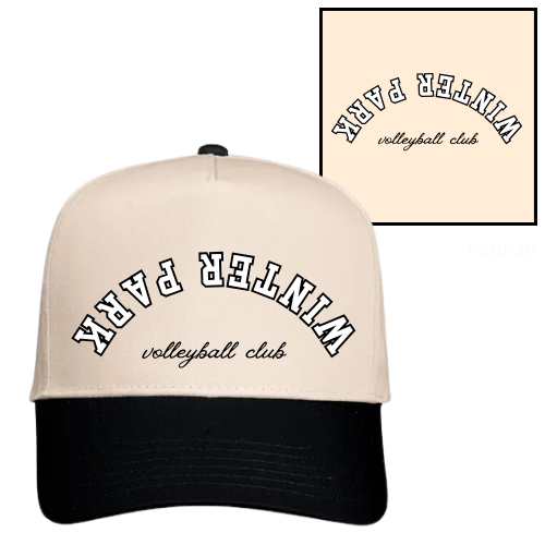 WPVC Hat - Upside Down Logo - Cream/Black