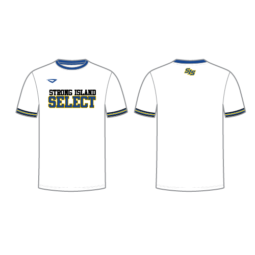 Strong Island Select Mens SS Dri Fit Crew Neck - White